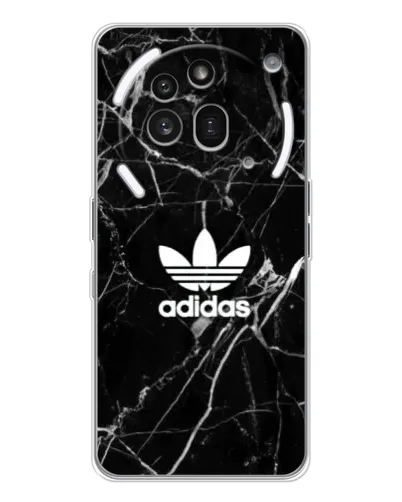 Чехол для Nothing Phone (3a) Pro с картинкой «Белый мрамор Adidas»