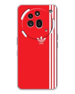 Чехол для Nothing Phone (3a) Pro с картинкой «Красный минимализм Adidas»