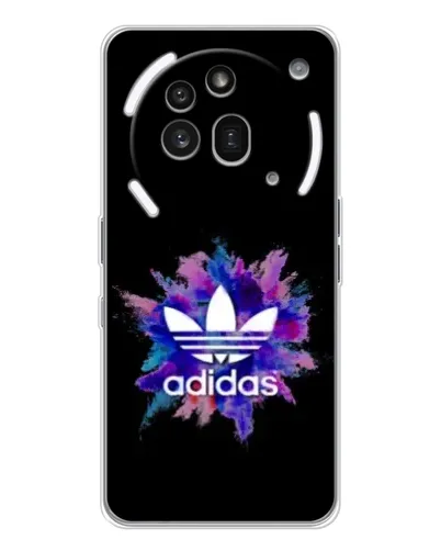 Чехол для Nothing Phone (3a) Pro с картинкой «Взрыв красок Adidas»