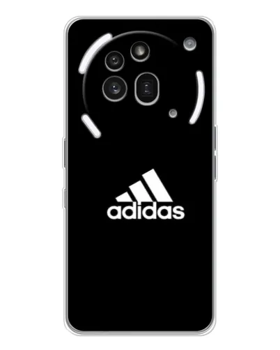 Чехол для Nothing Phone (3a) Pro с картинкой «Черная классика Adidas»