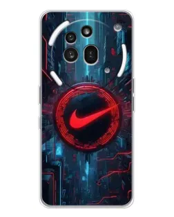 Чехол для Nothing Phone (3a) Pro с картинкой «Техногенный стиль Nike»