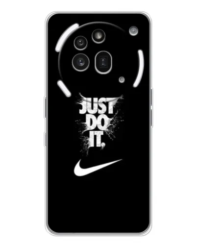 Чехол для Nothing Phone (3a) Pro с картинкой «Текстовый принт Nike» Чехол для Nothing Phone (3a) Pro с картинкой «Текстовый принт Nike»