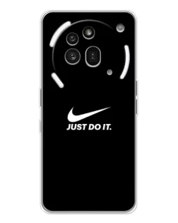 Чехол для Nothing Phone (3a) Pro с картинкой «Минимализм от Nike»