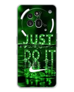 Чехол для Nothing Phone (3a) Pro с картинкой «Зеленый неоновый Nike»
