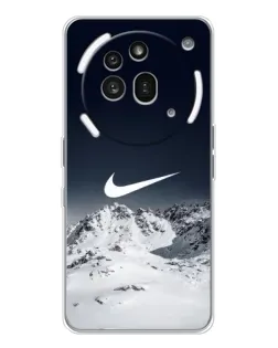 Чехол для Nothing Phone (3a) Pro с картинкой «Nike — зимние горы»