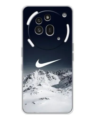Чехол для Nothing Phone (3a) Pro с картинкой «Nike — зимние горы» Чехол для Nothing Phone (3a) Pro с картинкой «Nike — зимние горы»