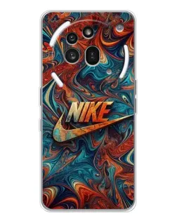 Чехол для Nothing Phone (3a) Pro с картинкой «Nike в абстракции»