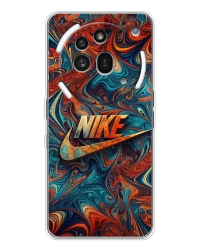 Чехол для Nothing Phone (3a) Pro с картинкой «Nike в абстракции» Чехол для Nothing Phone (3a) Pro с картинкой «Nike в абстракции»