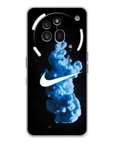 Чехол для Nothing Phone (3a) Pro с картинкой «Nike и синий дым» Чехол для Nothing Phone (3a) Pro с картинкой «Nike и синий дым»