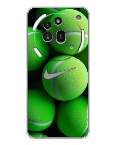 Чехол для Nothing Phone (3a) Pro с картинкой «Теннисные мячи Найк» Чехол для Nothing Phone (3a) Pro с картинкой «Теннисные мячи Найк»