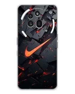 Чехол для Nothing Phone (3a) Pro с картинкой «Nike — эффект разломов»