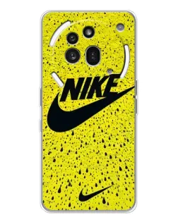 Чехол для Nothing Phone (3a) Pro с картинкой «Желтый текстурный Nike»