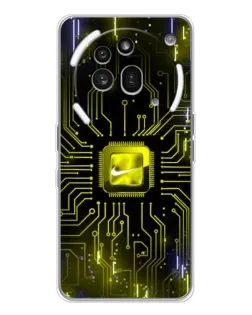 Чехол для Nothing Phone (3a) Pro с картинкой «Nike — золотая искра»