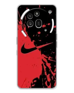 Чохол для Nothing Phone (3a) Pro з картинкою «Червоні бризки Nike» Чохол для Nothing Phone (3a) Pro з картинкою «Червоні бризки Nike»