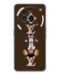 Чехол для Nothing Phone (3a) Pro с картинкой «LV и Микки Маус»