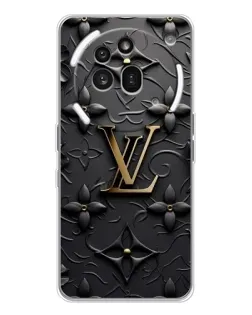 Чехол для Nothing Phone (3a) Pro с картинкой «Кожаная текстура LV»