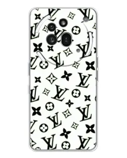Чехол для Nothing Phone (3a) Pro с картинкой «Монохромный хаос LV»