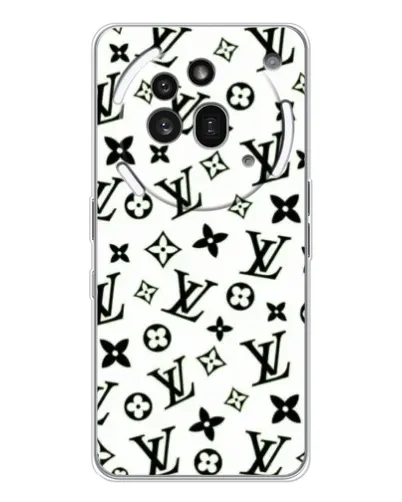 Чехол для Nothing Phone (3a) Pro с картинкой «Монохромный хаос LV»