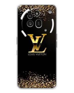 Чехол для Nothing Phone (3a) Pro с картинкой «LV — золотые искры»