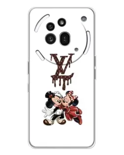 Чехол для Nothing Phone (3a) Pro с картинкой «LV и Микки Маус»