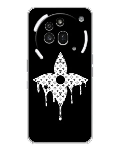 Чехол для Nothing Phone (3a) Pro с картинкой «Цветочная монограмма»