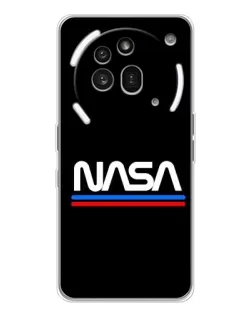 Чохол для Nothing Phone (3a) Pro з картинкою «NASA — класика Red Blue» Чохол для Nothing Phone (3a) Pro з картинкою «NASA — класика Red Blue»