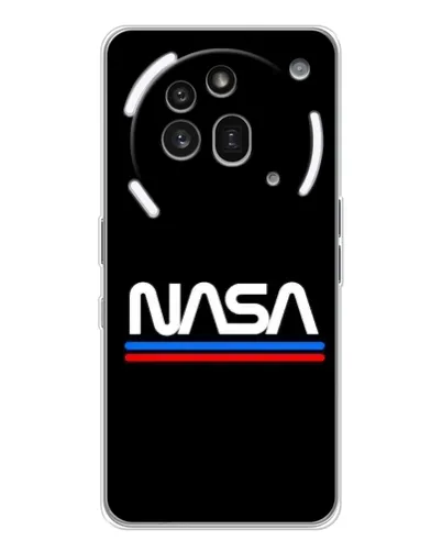 Чехол для Nothing Phone (3a) Pro с картинкой «NASA — классика Red Blue» Чехол для Nothing Phone (3a) Pro с картинкой «NASA — классика Red Blue»