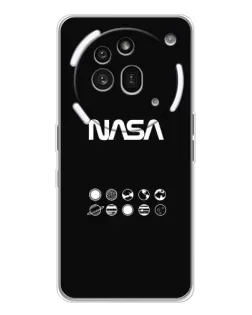 Чехол для Nothing Phone (3a) Pro с картинкой «NASA — технический принт»
