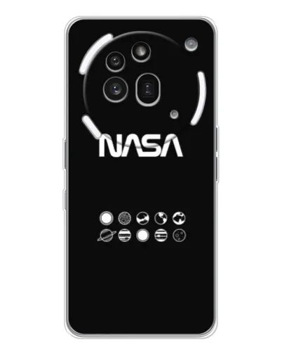 Чехол для Nothing Phone (3a) Pro с картинкой «NASA — технический принт» Чехол для Nothing Phone (3a) Pro с картинкой «NASA — технический принт»