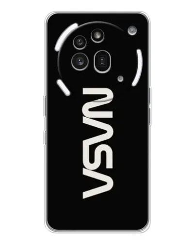 Чехол для Nothing Phone (3a) Pro с картинкой «NASA — вертикальный логотип» Чехол для Nothing Phone (3a) Pro с картинкой «NASA — вертикальный логотип»