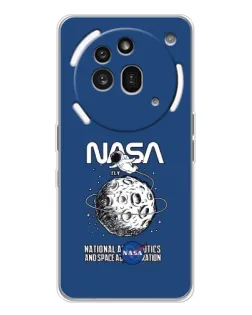 Чехол для Nothing Phone (3a) Pro с картинкой «NASA — лунная миссия»