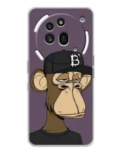 Чехол для Nothing Phone (3a) Pro с картинкой «Bored Ape в кепке»