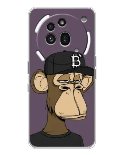 Чехол для Nothing Phone (3a) Pro с картинкой «Bored Ape в кепке»