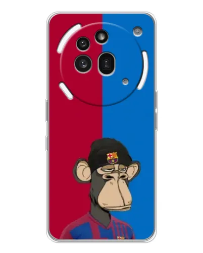 Чехол для Nothing Phone (3a) Pro с картинкой «Bored Ape — фанат Барсы»