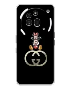 Чехол для Nothing Phone (3a) Pro с картинкой «Минни Маус на лого»