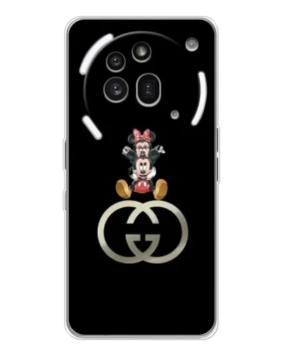Чехол для Nothing Phone (3a) Pro с картинкой «Минни Маус на лого» Чехол для Nothing Phone (3a) Pro с картинкой «Минни Маус на лого»