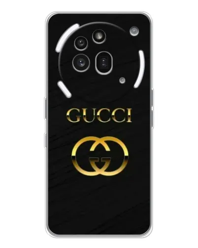 Чехол для Nothing Phone (3a) Pro с картинкой «Золотой логотип Gucci» Чехол для Nothing Phone (3a) Pro с картинкой «Золотой логотип Gucci»