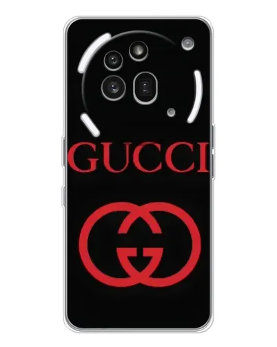 Чехол для Nothing Phone (3a) Pro с картинкой «Gucci — красный логотип» Чехол для Nothing Phone (3a) Pro с картинкой «Gucci — красный логотип»