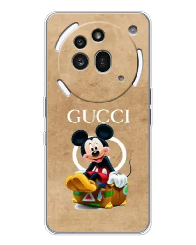 Чехол для Nothing Phone (3a) Pro с картинкой «Микки Маус Gucci — крафт» Чехол для Nothing Phone (3a) Pro с картинкой «Микки Маус Gucci — крафт»