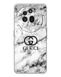 Чехол для Nothing Phone (3a) Pro с картинкой «Gucci — мраморный шик»