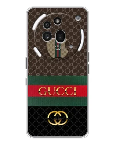 Чехол для Nothing Phone (3a) Pro с картинкой «Gucci — брендированный десерт» Чехол для Nothing Phone (3a) Pro с картинкой «Gucci — брендированный десерт»