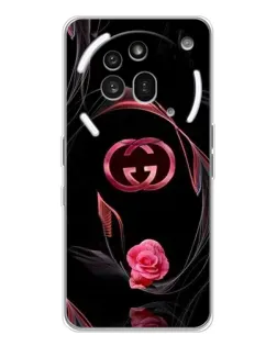 Чехол для Nothing Phone (3a) Pro с картинкой «Gucci — неоновая роза»