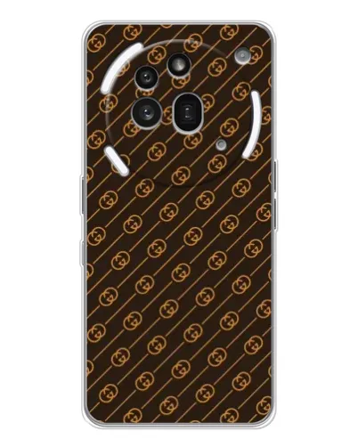 Чехол для Nothing Phone (3a) Pro с картинкой «Gucci — золотые диагонали» Чехол для Nothing Phone (3a) Pro с картинкой «Gucci — золотые диагонали»