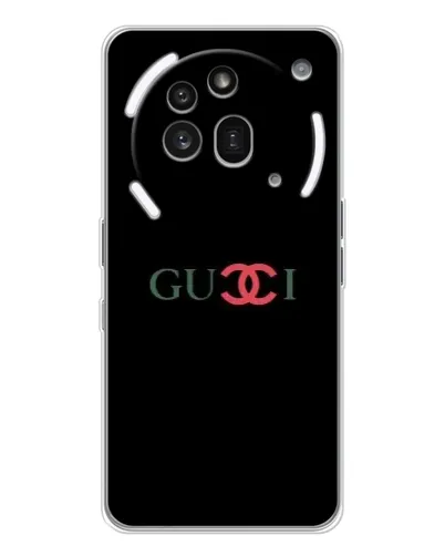 Чехол для Nothing Phone (3a) Pro с картинкой «Gucci — красный градиент» Чехол для Nothing Phone (3a) Pro с картинкой «Gucci — красный градиент»