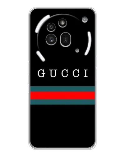 Чехол для Nothing Phone (3a) Pro с картинкой «Gucci — красный пояс» Чехол для Nothing Phone (3a) Pro с картинкой «Gucci — красный пояс»