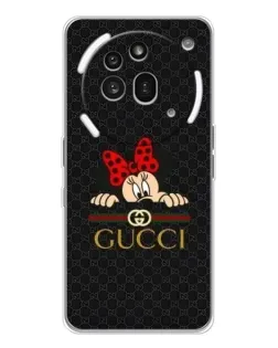 Чехол для Nothing Phone (3a) Pro с картинкой «Минни Маус Gucci — черный»