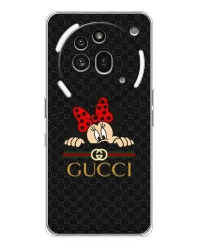 Чехол для Nothing Phone (3a) Pro с картинкой «Минни Маус Gucci — черный» Чехол для Nothing Phone (3a) Pro с картинкой «Минни Маус Gucci — черный»