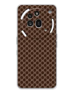Чехол для Nothing Phone (3a) Pro с картинкой «Gucci — шоколадная сетка»