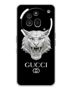 Чехол для Nothing Phone (3a) Pro с картинкой «Gucci — серебряный лев»