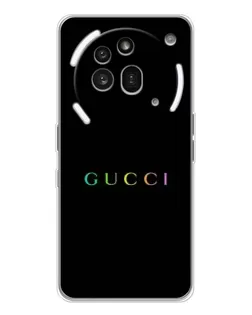 Чехол для Nothing Phone (3a) Pro с картинкой «Gucci — неоновый минимализм»